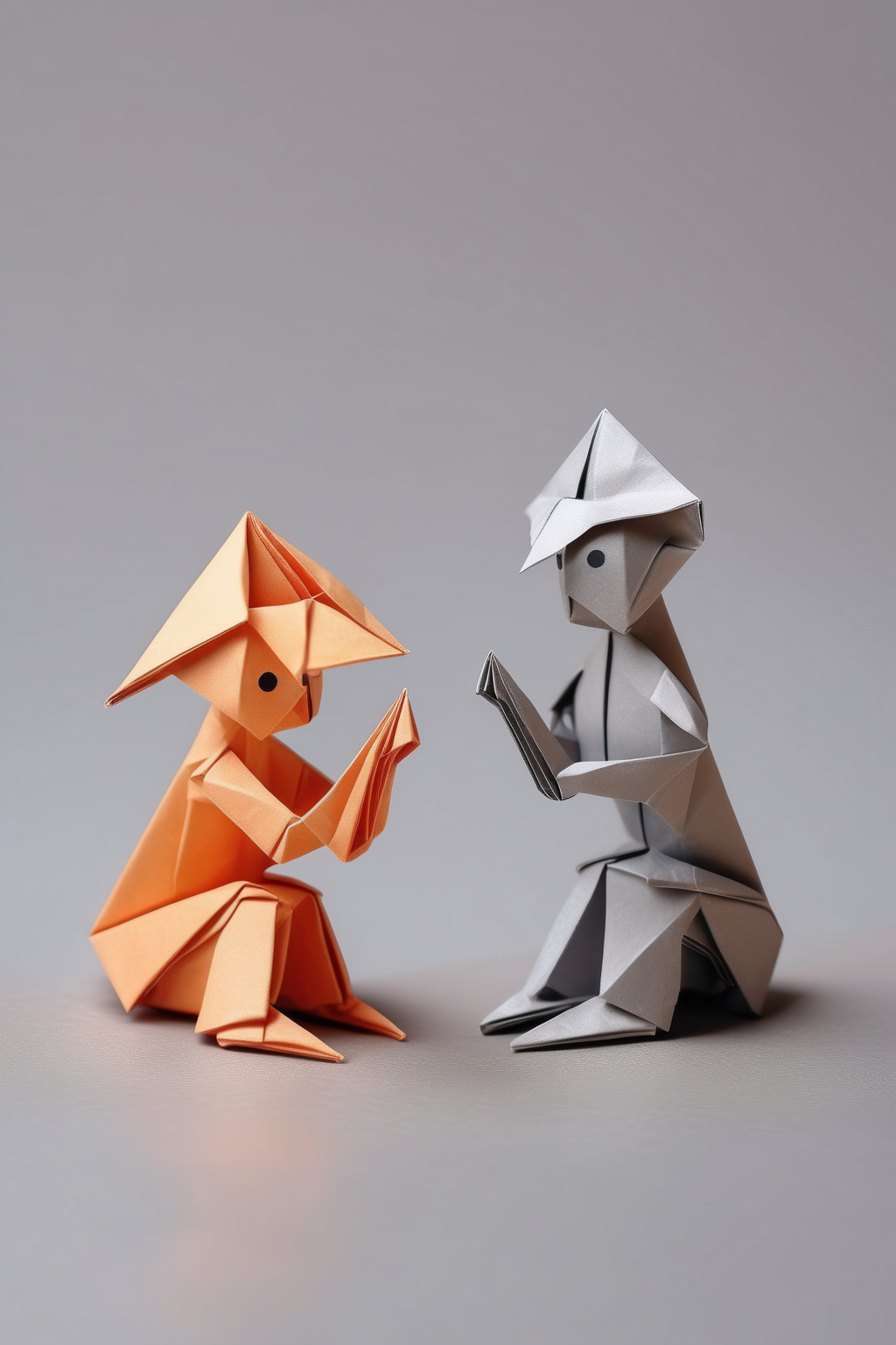 00319-1332427369-_lora_ORIGAMI_1_ORIGAMI - two origami-shaped little kids seated across from each other at a table on a light gray background.png